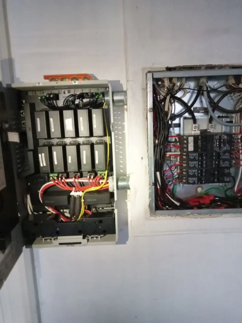 Electrical panel upgrade completed for Security Camera Wiring in Athens